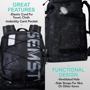 Sac à dos de sport de plein air, sac de randonnée, sac à dos multifonctionnel pour homme, grande capacité, imperméable, tendance, unisexe, sac à dos de voyage en Oxford - Product Image 5