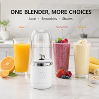 Fabriekslevering 3.7V USB oplaadbare mini-formaat draagbare krachtige blender ijsblender draagbare milkshakemachine