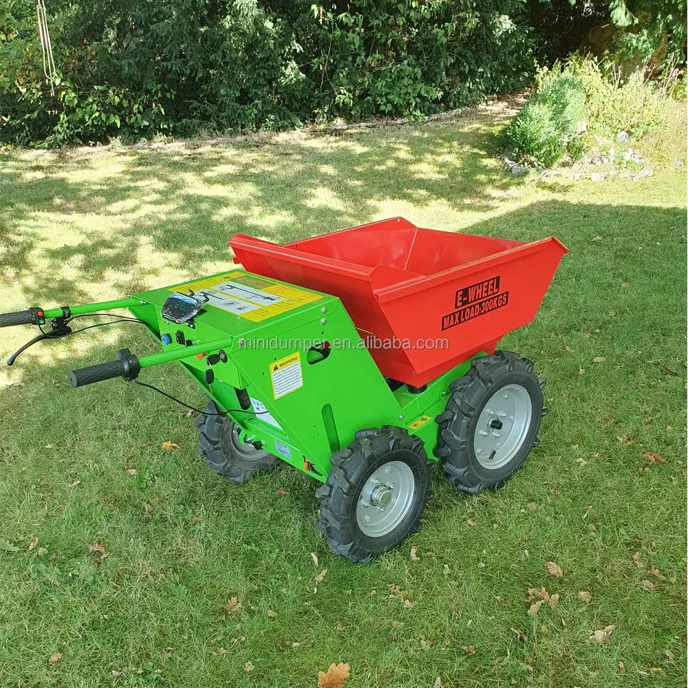 Mini Dumper in calcestruzzo agricolo Power Buggy piccolo Dumper 500KG camion Mini Dumper elettrico con elevata resistenza e stabilità