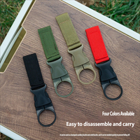 Sangle de transport portable pour bouteille d'eau avec clip pratique, idéale pour accrocher les bouteilles de boisson lors de vos excursions en camping et de randonnée