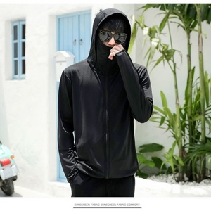 UPF 50+ Sun Protection Polyester Spandex Men's Long Sleeve Mesh Uv Sun Shirts Rash Guard Fishing Shirts Fishing Hoodie - Product Image 3