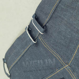 Pantaloni in Denim larghi da <span class=keywords><strong>uomo</strong></span> con 14 once di tessuto Tornado Salavage rosso a gamba dritta grezzo giapponese <span class=keywords><strong>jeans</strong></span> <span class=keywords><strong>jeans</strong></span> Pour Hommes - Product Image 4