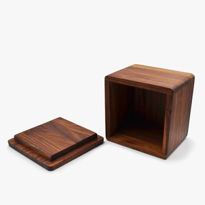 Walnut Wood Jewelry Storage <b>Box</b> 1L Covered Desktop Organizer - Product Image 5