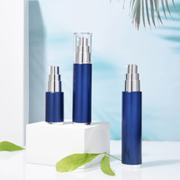 Emballage cosmétique en PETG Bouteille d'essence sans air 10ml 15ml 20ml 30ml 50ml flacons vides en plastique ronds pulvérisateur à pompe pour dentifrice