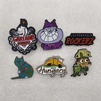 Badges en alliage de zinc peints sur les bords avec des bordures colorées et un design personnalisé 2D/3D - Épingles souvenirs personnalisées