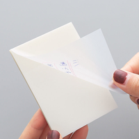 50 feuilles de notes autocollantes transparentes en PET imperméable, blocs-notes transparents pour l'annotation des manuels et des documents