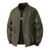 Veste bomber décontractée élégante pour homme, vêtements de sport légers et ajustés, personnalisables pour la randonnée en plein air, OEM/ODM