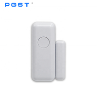 Capteur de contact de porte sans fil portable PGST OEM/ODM 433 MHz avec bouton anti-panique, système de sécurité domestique intelligent, détecteur d'ouverture de fenêtre
