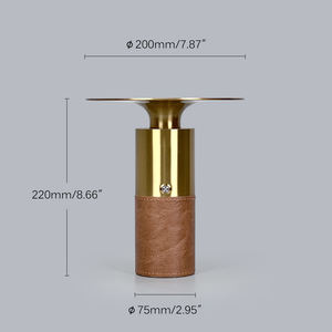 2700K Классический стиль кожаная Беспроводная Настольная лампа с батарейным питанием для гостиной для ресторанов перезаряжаемый Настольный светильник - Product Image 5