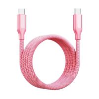 Kabel Pengisian Cepat USB C PD 240W Magnetik Tembaga Murni TPE/PVC Nylon Braided Tipe-C 6A untuk Ponsel IOS dan Komputer