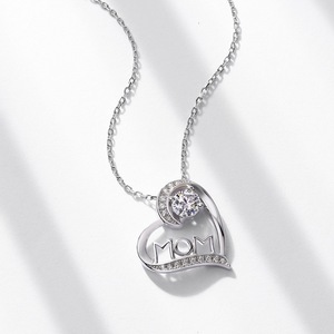 Collar de Plata de Ley 925 MuShan Luxury Jewelry, Modelo <span class=keywords><strong>Matinee</strong></span> con Moissanita de 3CT, Chapado en Platino, Ideal para Citas Románticas, con Patente MST - Product Image 2