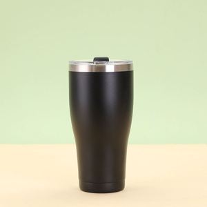 Vaso Térmico Curvo al por Mayor de 20oz, 30oz, 40oz, de Acero Inoxidable con Recubrimiento en Polvo Degradado, Taza de Vacío Reutilizable con Tapa, Antifugas para Fiestas, 6-12h - Product Image 1