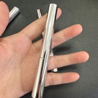 Mascara waterproof pour recourber et allonger les cils, mascara pour cils avec logo personnalisé, flacon argenté, brosse métallique 4D