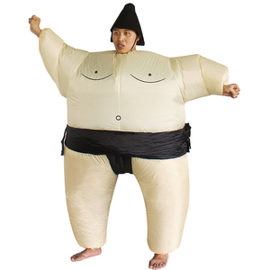 Costume de lutte sumo gonflable réaliste en polyester pour adulte, idéal pour la location lors d'événements d'Halloween - Product Image 5