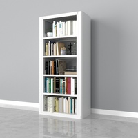 Bibliothèque Française Antique, Petite Bibliothèque de Bureau Blanche, Étagère à Livres Colorée, Étagère Métallique, Meuble de Rangement pour Livres