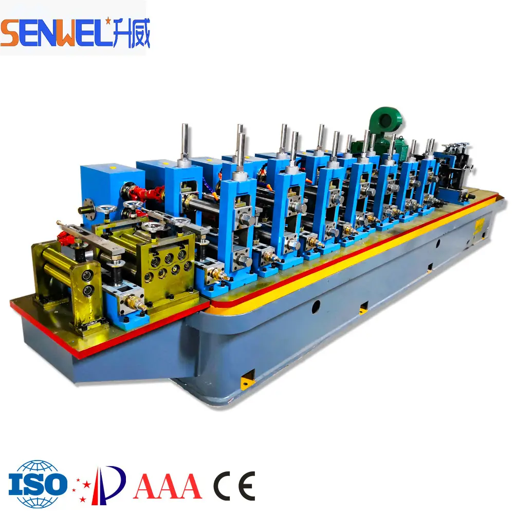 SENWEL-máquina de soldadura de tubos de acero de alta frecuencia, máquina de fabricación de tubos redondos/cuadrados, Rectangular, ERW