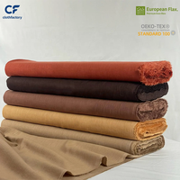 Tissu en lin pur 100% européen de qualité supérieure, filé à l'état humide, à fibres longues, pour chemises et robes
