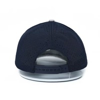Casquette de baseball unisexe personnalisée à séchage rapide, 6 pièces, avec logo en caoutchouc perforé découpé au laser, motif Argyle formel