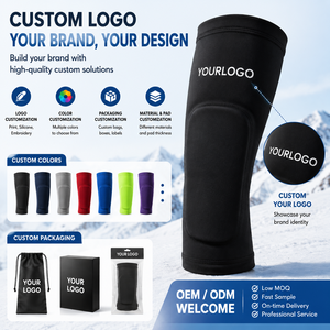 Protège-tibias de <span class=keywords><strong>ski</strong></span> à compression avec coussinet de protection premium pour bottes de <span class=keywords><strong>ski</strong></span>, logo personnalisé OEM - Product Image 5