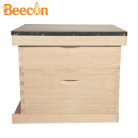 Neuseeländisches Kiefernholz 2-Schicht 10-Rahmen Langstroth-Bienenstock mit 505*405*245mm/168mm Größe Imkerei-Ausrüstung