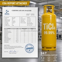 Gas TiCl4 de Alta Pureza 8L 10L 13.4I 15L 25L 38L 40L 43.3I 45L 47L 50L
