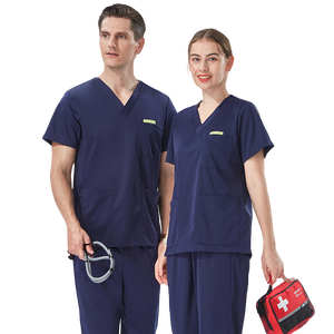 Mới Căng Y Tế Tẩy Tế Bào Chết Thoáng Khí Chỉnh Hình Bác Sĩ Phẫu Thuật Làm Việc Thiết Lập Bền Thú Y Top + Quần Bác Sĩ Và Y Tá Đồng Phục - Product Image 2