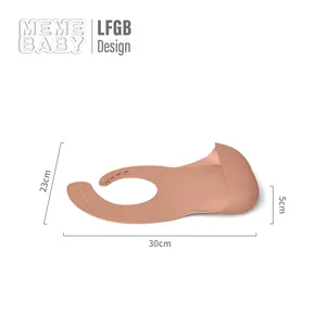 LGFB Non-toxic And No Smell Customized Baby Silicone Baby Feeding Bib