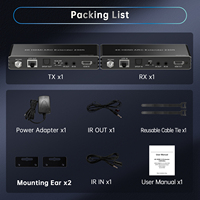 Extenseur HDMI HDBaseT 4K 70m 4K60Hz HDR ARC IR PoC sur Cat6 pour Home Cinéma AV