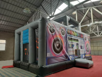 Château gonflable commercial en forme de boombox