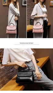 Bolsos de Hombro de Moda Estilo Coreano para Mujer, Bolsos de Mano de Cuero Genuino de Alta Calidad - Product Image 4