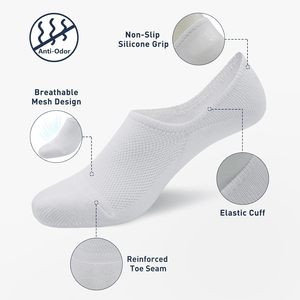 Calcetines Cortos Deportivos y de Negocios para Hombre, Antideslizantes, Transpirables, Sin Costuras - Product Image 2