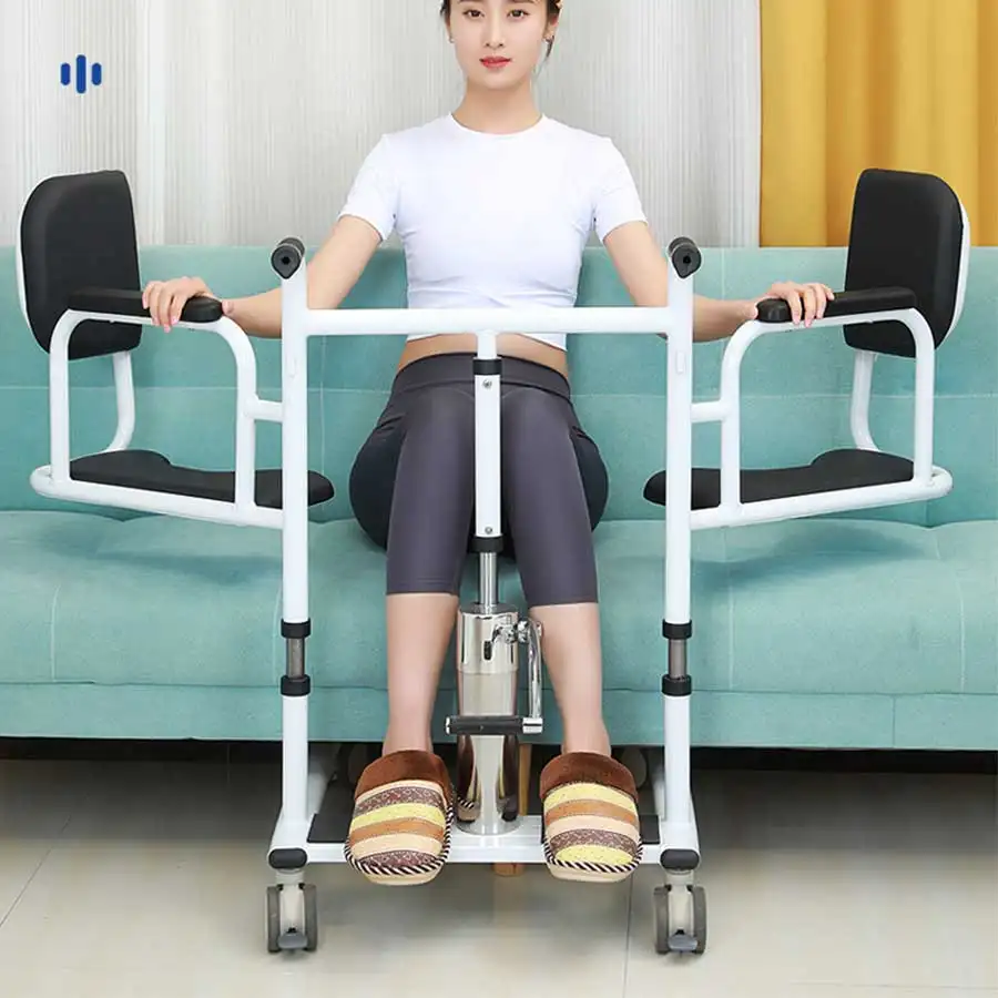 UZYW-09 hochwertige Schalt maschine Hydraulic Lift Transfer Chair Gesundheits wesen Produkt Commode Lifting Transfer Stuhl