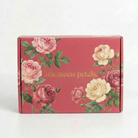 Boîte d'expédition personnalisée, boîte en carton ondulé colorée, logo personnalisable, pliable et durable, boîte d'emballage pour vêtements