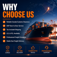 Ligne de transport maritime Canada-Chine DDP, transitaire porte-à-porte, Chaojitu LOGISTICS LCL+Express, 30-45 jours