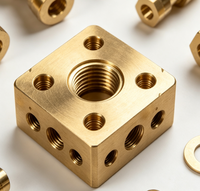 Kit de blocs de collecteur en laiton usinés CNC, ensemble de raccords pneumatiques à compression pour système de contrôle de fluides en pipeline