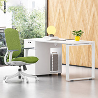 Vente flash - Bureau de style européen moderne, table de bureau blanche, poste de travail avec tiroirs