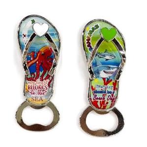 Imán para Refrigerador de Alicante con Destapador de Botellas, Imán con Temática de Playa, Accesorios para el Hogar de Alicante, Recuerdo de Vacaciones - Product Image 1