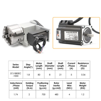 Kit d'axe de rotation CNC à moteur pas à pas en boucle fermée 4ème axe 3/4 mâchoires 100 mm 2,2 Nm pour tête de division et pièces d'équipement laser