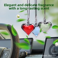 Pengharum Mobil Liontin Aromaterapi Plastik Love Charm dengan Membran Bernapas, Menawarkan Aroma Tahan Lama dan Menghilangkan Bau Tak Sedap