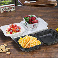 Mfpp Récipient alimentaire à clapet à charnière Boîte à lunch Récipients alimentaires à clapet Maison & Cuisine Restaurant Conteneur Fast Food