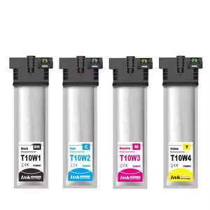 Cartouches d'encre pigmentée compatibles Goosam T10W1-W4 T10Y1 pour imprimante Epson WorkForce Pro WF-C5890 WF-C5390 - Product Image 1