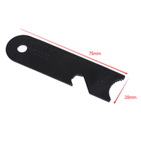 Grattoir allume-feu d'extérieur petit outil multifonction pour ouvre-bouteille de survie grattoir couteau d'incendie avec règle de carte
