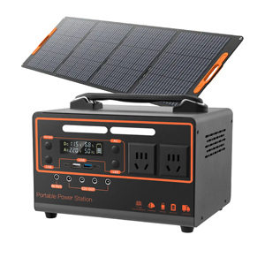 Station d'alimentation portable extérieure Lithium-Ion 220V Haute Capacité 1500W avec panneau solaire PWM à onde sinusoïdale pure pour camping, camping-car et lampe torche (prise AU) - Product Image 1