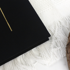 Tùy chỉnh bìa cứng kế hoạch linen vải in A5 máy tính xách tay với lá vàng - Product Image 4