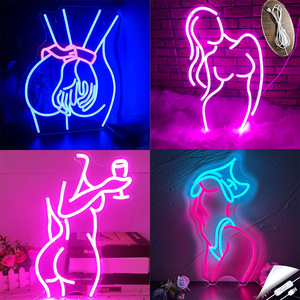 Letrero Luminoso LED de Neón para Decoración de Dormitorio, Personalizable, para Tiendas de Ropa Sexy, Bares y Empresas, Resistente al Agua IP65, con Control Remoto, Funciona con Corriente Alterna/Batería - Product Image 6