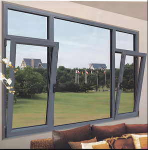 Tác động bão nhiệt phá vỡ kính hai lớp nghiêng và xoay cửa sổ nhôm thiết kế cửa sổ cao <span class=keywords><strong>8</strong></span> feet - Product Image 4