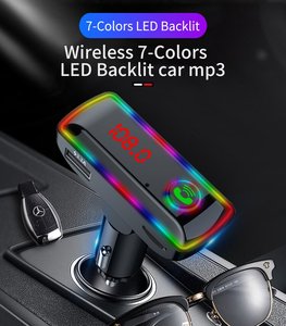 Reproductor MP3 para coche USB dual de 24 voltios con transmisor FM, accesorios universales de audio para coche para llamadas manos libres en vehículos - Product Image 4