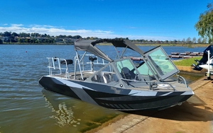 Лидер продаж, 16-футовый алюминиевый реактивный катер, речной рыболовный скоростной катер с прочным корпусом, гидравлическим рулевым управлением, навесом и реактивным двигателем - Product Image 3