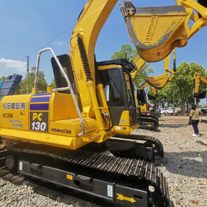 Excavatrice sur chenilles hydraulique d'<span class=keywords><strong>occasion</strong></span> KOMATSU PC130 de haute qualité, origine Japon, mini-pelle, moteur d'origine, roulement CE/EPA - Product Image 5