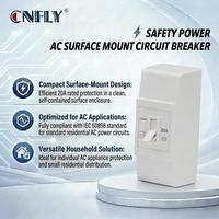 Interruptor de Circuito en Miniatura CNFLY NT50 C20, Interruptor de Seguridad con Panel 2P1E 2P2E